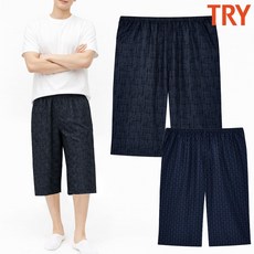 트라이 남성 인견 7부 하의 홈웨어 바지 TMJDK11