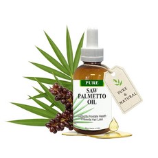 PHYTO LIFE Pure Saw Palmetto 오일 - 95-98% 농축 유기농 추출물 남성 및 여성용 액체 톱 팔메토 캡슐 파우더 대체품 30ml(1온스) 305710, 1.02 Fl Oz (Pack of 1), 1개