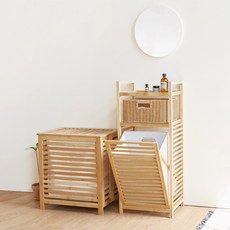 룸앤홈 네이처 대나무 수납시리즈(수납함/선반), 수납함(W535*D376*H580mm)