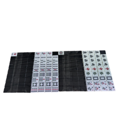 錦楓 電動麻將桌專用麻將, 黑色, 1組