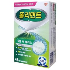 폴리덴트) 의치 세정제 5분 퀵 플러스 (48정), 1개, 48개입
