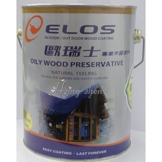 【新盛油漆行】歐瑞士護木油 - 室外油性護木面漆 - 木屋漆 - 適用於南方松、木器、涼亭, 1個, 1加侖透明(本色)半透明