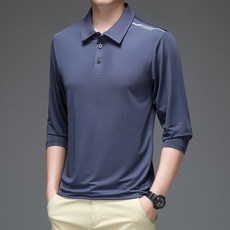 男冰絲POLO衫 涼感吸濕排汗長袖運動上衣