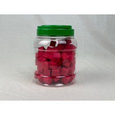 2公分 EVA 泡棉骰子 100入 台灣製造 兒童安全無毒 團體遊戲 數學教具, 紅色空白方塊100入（罐裝）, 1個