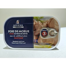 OFFICER 煙燻鱈魚肝 (內附Omega-3) 來自新鮮野生鱈魚, 120g, 2個