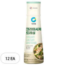 청정원 크리미시저 드레싱, 315g, 12개