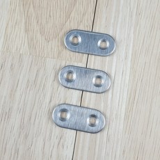 스텐 일차평철 연결철물 37x16 4P, 1개