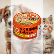 화이티캔 참치흰살 치어 영양 고양이 수분보충 기호성 애완묘 녹차추출물