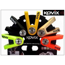 KOVIX KVX 碟煞鎖 提醒繩 重機適用, 經典黑, 1個