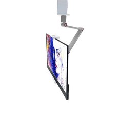 코끼리리빙 포터블 모니터 태블릿 클램프 자바라 침대 거치대, P3PF-2828, 화이트