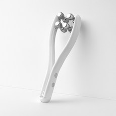 뷰티소닉 브이롤러 EMS 고주파 얼굴 리프팅 괄사 마사지기, 화이트