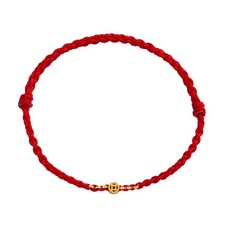 手工編織聚財氣招財紅繩手鍊 (B1083)