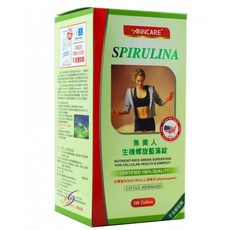 康富 魚美人生機螺旋藍藻錠 500錠/瓶, 1個