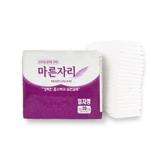 마른자리 일자형 속 기저귀 20매 1팩, FREE(onesize), 1개, 20개입