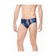 Speedo 남성용 핀스트라이프 플라이트 브리프 Speedo 블루. 323552