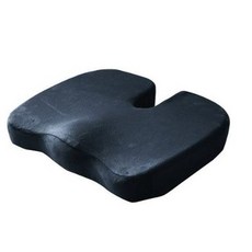 리카 꼬리뼈 엉덩이 보호 쿠션 방석, 블랙