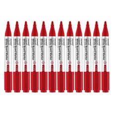 모나미 생잉크 보드마카 둥근닙 220, 레드, 12개