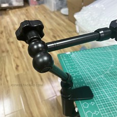 焊接夾具 萬向支架 試管夾 手機維修 PCB風槍支架 吹焊夾持 鋁合金材質, 1個, 桌面夾160mm長度