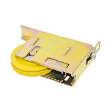 大禾自動車 568 培林調整輪 38MM 黃圓溝塑膠輪 氣密窗 鋁窗 紗窗 玻璃窗 用滑輪, 1個, 黃色