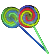 CANDY GLOW 螢光棒棒糖 發光旋轉風車 派對演唱會螢光棒, 1個, 螢光