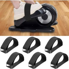 6PCS 다리 운동 페달 스트랩 범용 조절식 자전거 밴드 책상 밑 타원형 기계용 미끄럼 방지 발 훈련 가정 및 사무실 액세서리