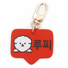 반려동물 고리형 인식표 강아지 외출용 이름표, 둥근체, 오렌지, 1개