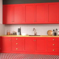 VaryPaper 39.9 x 800.1cm(15.7 317.5인치) 매트 브라운 필 앤 스틱 벽지 단색 콘택트 페이퍼 캐비닛 책상 방수 가구 비닐 랩 자체 접착 탈착식 초콜릿, 레드