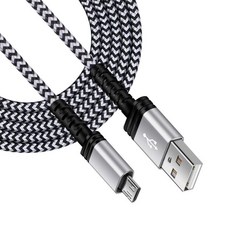 Kindle Charger Cord Replacement with Dual USB Wall Charger – Micro USB Cable for Kindle Fire Kids, White