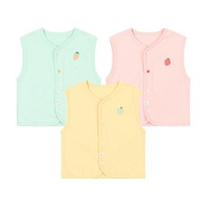 아가방 솔리드포인조끼 PINK MINT YELLOW 01Q151301