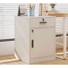 SeekFun 파일 캐비닛 서랍형 사무실 수납장 잠금 서류함 공간 활용 사무용락카 보관함 2서랍 1도어, 1단, 화이트