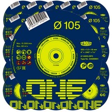 티롤릿 원 ONE 105mm 핸드 그라인더날 절단석 컷팅날 만능 절단날 커팅석 25장