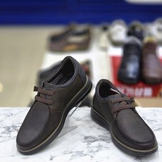 남성 4cm 브라운 비즈니스 세미 캐주얼 컴포트 경량 단화 3MQ572 619250