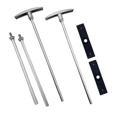 HUAREW 캠핑카 트레일러용 RV 범용 핏 폐기물 밸브 튜브 연장 키트 2개 RV 캠퍼 덤프 밸브 핸들 핸들 및 튜브 연장 포함, HUAREW 캠핑카 트레일러용 RV 범용 핏 폐기물 밸