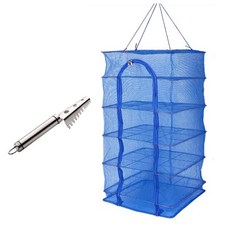 5層多用途曬網 特大號 + 去魚鱗器, 混色