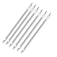 가죽 재봉 키트 DIY 송곳 바늘 구리 손잡이 세트 캔버스 텐트 신발 수리 도구 나일론 실, 09 G needle 2-6pcs, 1개