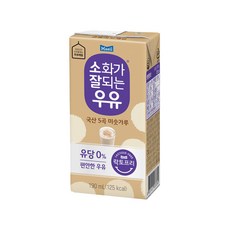 매일유업 소화가 잘되는 우유 5곡 미숫가루, 190ml, 12개