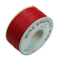 0.25mm 빨간색 와이어 래핑 전선 30AWG 250m 점퍼선 - 전자 회로 배선용 구리 절연 케이블, 1개, 상세 설명 참조