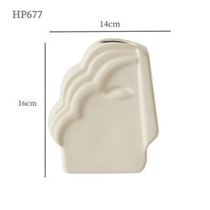 北歐陶瓷人臉花瓶, HP677小號