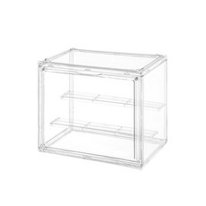 透明模型展示盒 附隔板 多層可疊加 防塵防潮 公仔收納盒, 1個