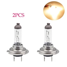 호환 2 Pcs H7 12V 55W 6000K 흰색 자동 전구 전조등 차량 할로겐 램프 할로겐 차량 광원 전구 주차 안개등, 01 H7 55W 4300K 2PCS