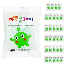 국산 바핑클레이 대한산업 교육용 소분 방과후 돌봄, 30개, 10g, 연두