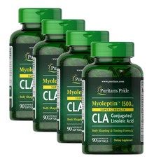 퓨리탄스프라이드 미오렙틴 씨엘에이 1500mg 슈퍼스트렝스 소프트젤 Puritans Pride Myo-Leptin CLA, 4개, 90정