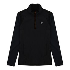 LOUIS CASTEL 女式編織混合半拉鍊 T 恤_3LCTS044