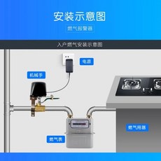 안정적인 투야 와이파이 워터 밸브 지그비 가스 차단 컨트롤러 알렉사 구글 어시스턴트 지원 무선 제어, 01 black, 02 WIFI