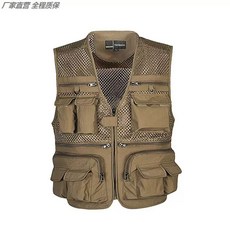 망사 다용도 작업복 민물낚시조끼, E. 4XL