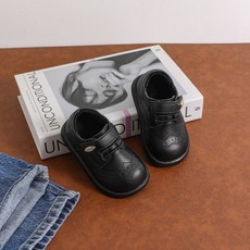 冬季新款加絨保暖棉鞋男童皮鞋防滑軟底童鞋女孩學步鞋英倫寶寶鞋, 1個, 黑色加絨,22碼內長14.5cm