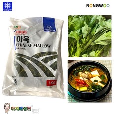 급식 업소용 냉동 아욱1kg 된장국 무침용, 1개, 1kg