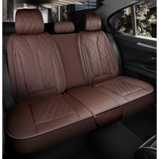 카시트보호매트 차시트교체 가죽 카 차량용 방석 그랜저르블랑 시트커버 SF-681 운전석 1SET, 브라운, 1개