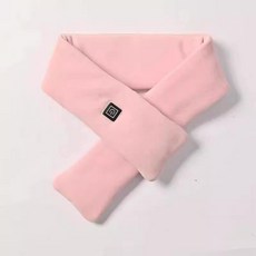 스마트 발열 넥워머 목도리 충전식 겨울용 보온 목욕 목 보호, 핑크