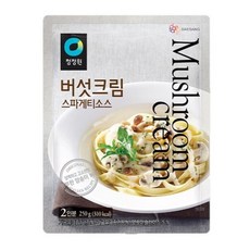 청정원 버섯크림 스파게티소스, 250g, 6개